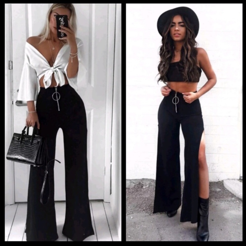 High slit pant